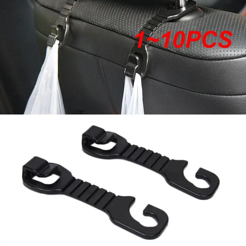 1~10PCS Pair Of Car Chair Hooks Universal Articles Debris Hook Utility Vehicle Hook Car Seat Headrest Hook Organizer Holder Tidy