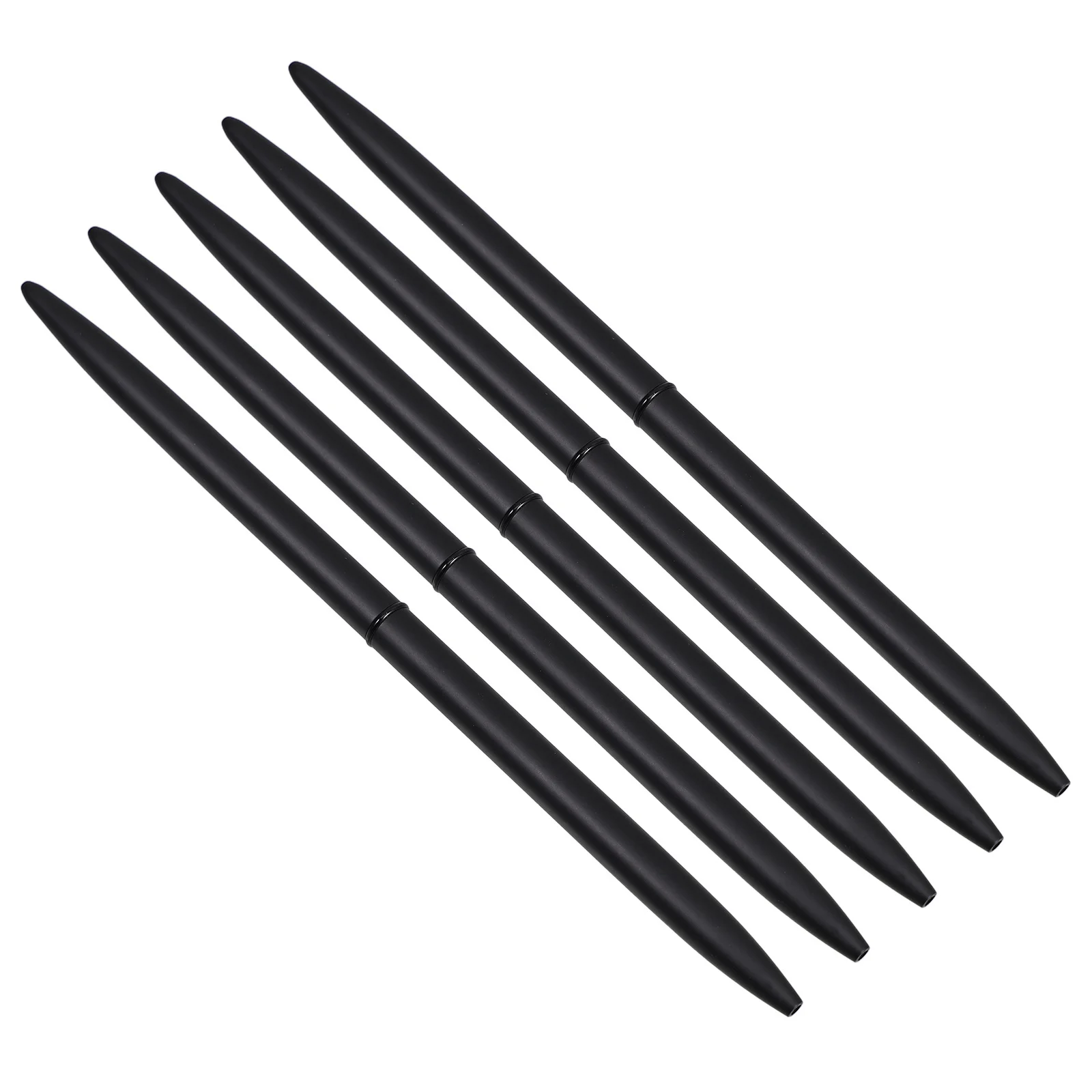 

5Pcs Rotary Ballpoint Pens Metal Black Ink 1.0 Refill Smooth Writing for Office Business Study Guest Book Signing Portable