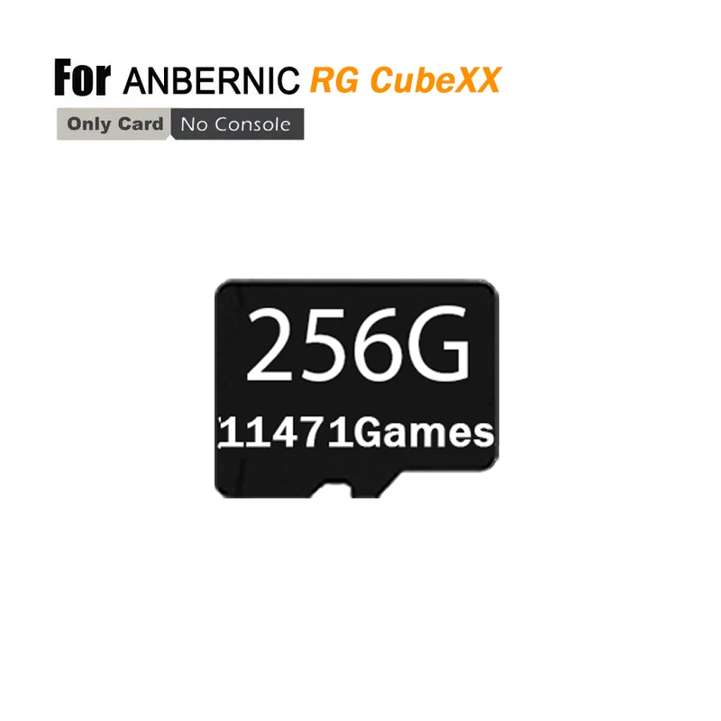 For ANBERNIC RG CubeXX TF Card Plug&play Pre-install Retro Games Memory Card Handheld Gaming System Card 256G PSP Game Boy Gifts