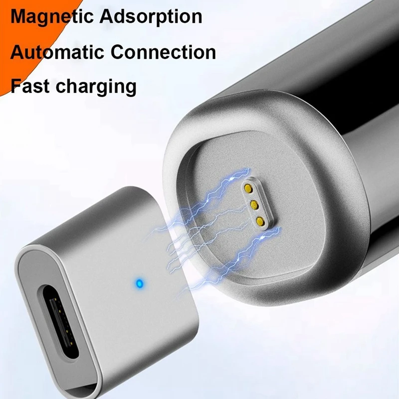 USB Type-C/Lighting To 3 Pin Converter Quick Charge Indicator Light Charging Adapter For Laifen Electric Toothbrush