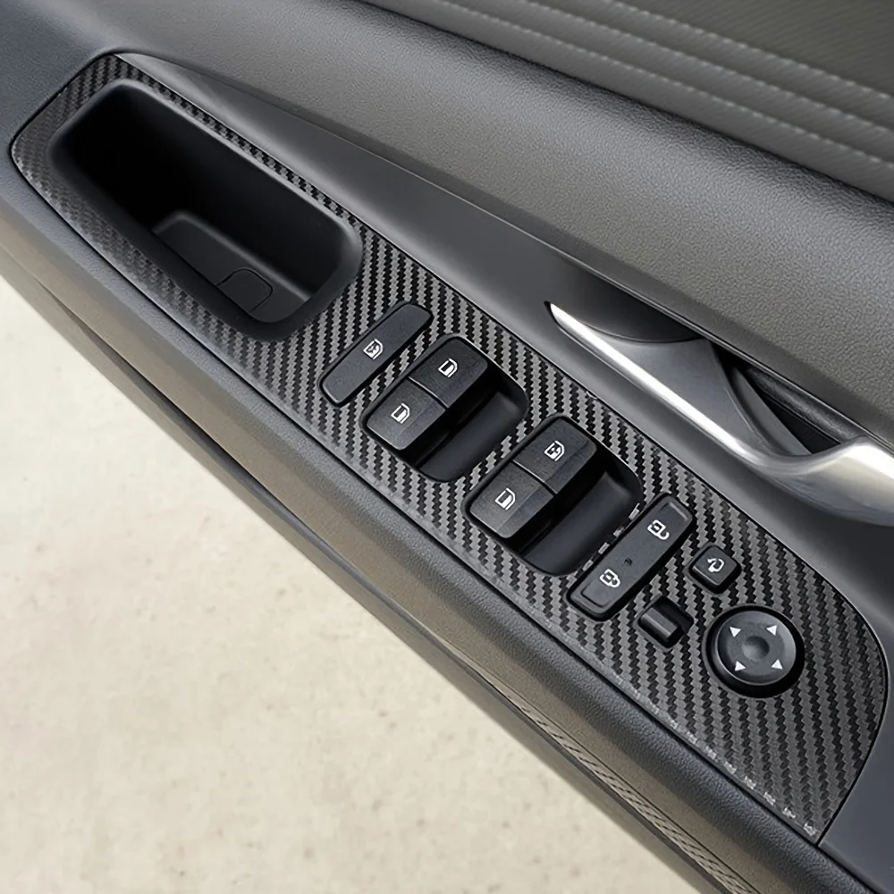 For HYUNDAI Elantra 2021-2024 Carbon Fiber Protector Film For Center Console Gear Shift Panel Auto Interior Accessories
