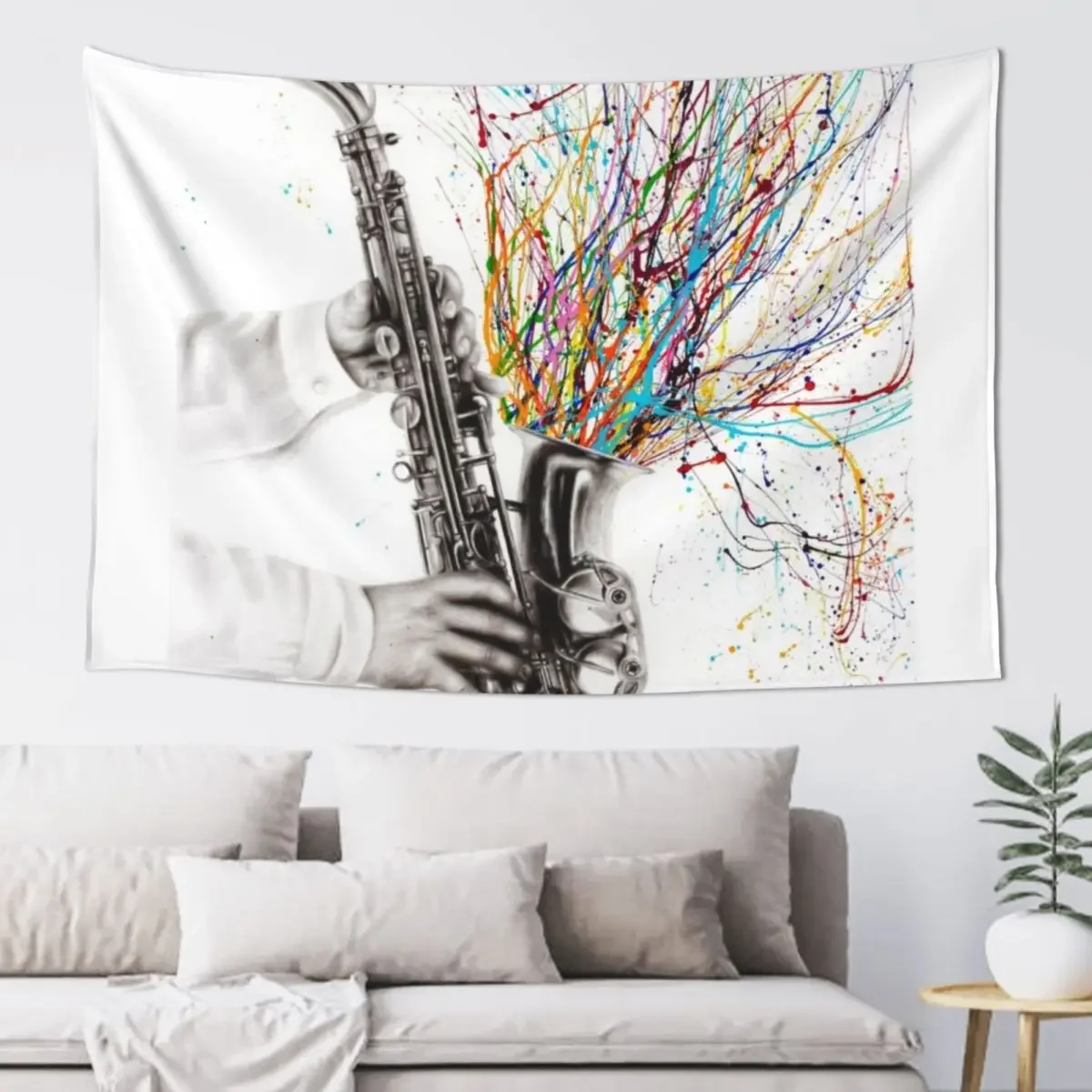 

The Jazz Saxophone Tapestry Home Supplies Things To Decorate The Room Tapestry