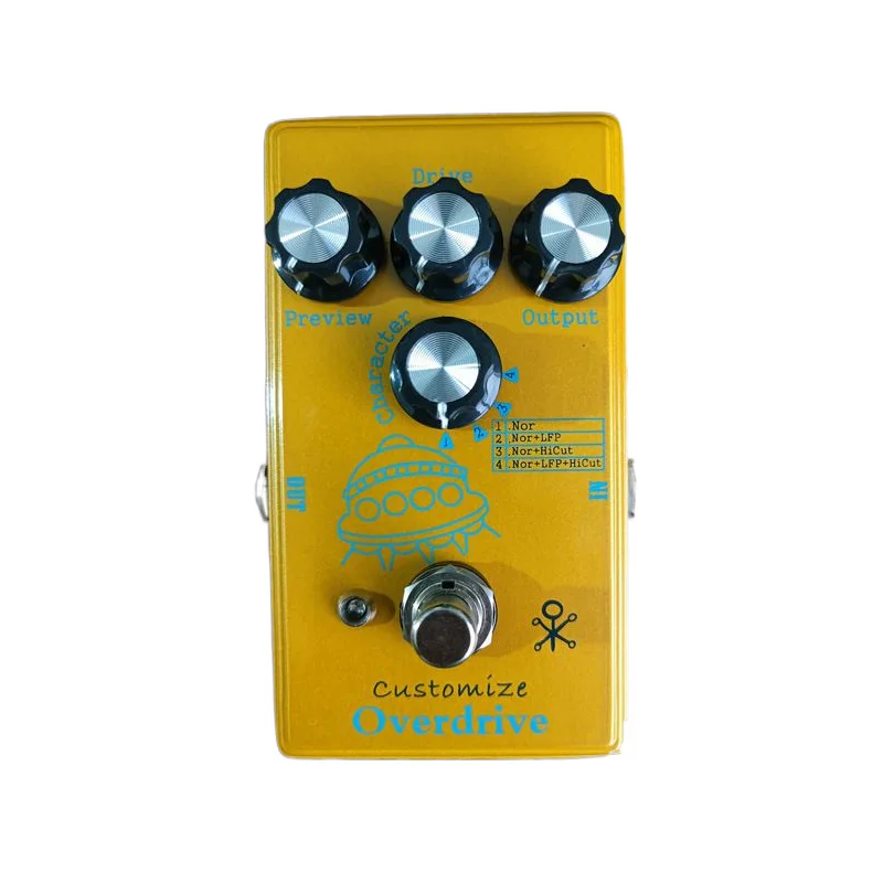 Ginean GD16 Low Gain Overdrive Effect Pedal, Built-in Fever Circuit, Imaginative, Customized Drive Guitar Pedal ,Clean Booster