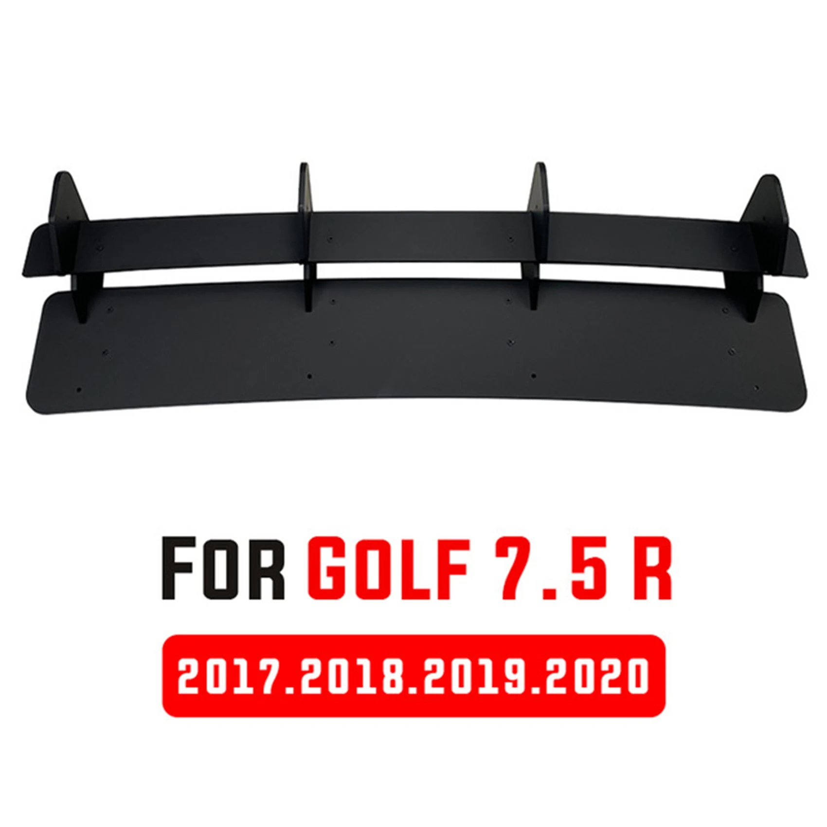 Car Rear Bumper Protector Spoiler Lip Rear Bumper Diffuser Splitter Spoiler Fins Trim For-Golf 7.5R MK7.5R