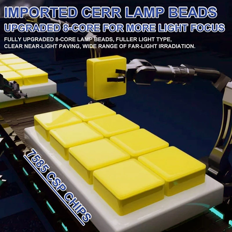 2Pcs Canbus LED Light Bulb H1 LED Headlight Mini Size Design Wireless Fanless For Car LED Lamp 7585 CSP Chip 300W 12V