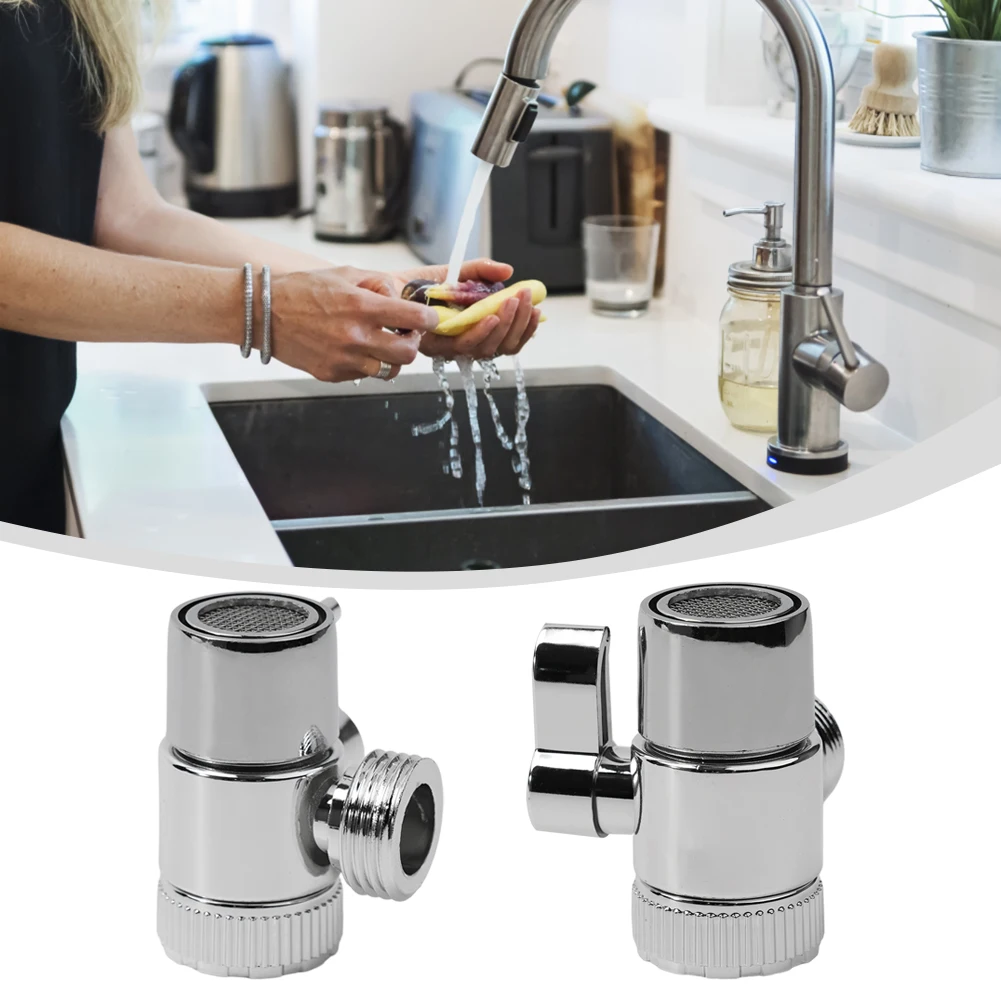 3 Way Diverter Valve Water Tap Connector Kitchen Faucet Adapter Sink Splitter Tap Connector Toilet Bidet Shower Bath Accessories