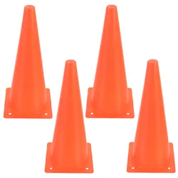 4 Pcs Safety Cone Soccer Sports Cones Driving for Training Road Obstacle Football Ldpe Supplies Traffic