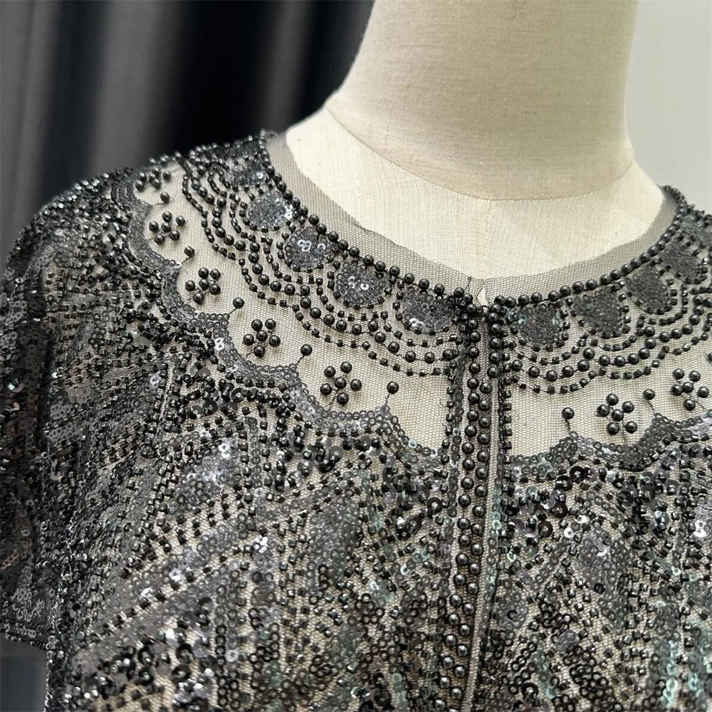 

Винтажная шаль с блестками, украшенная бисером, вечерняя шаль 1920-х годов, женская шаль на плечо с блестками