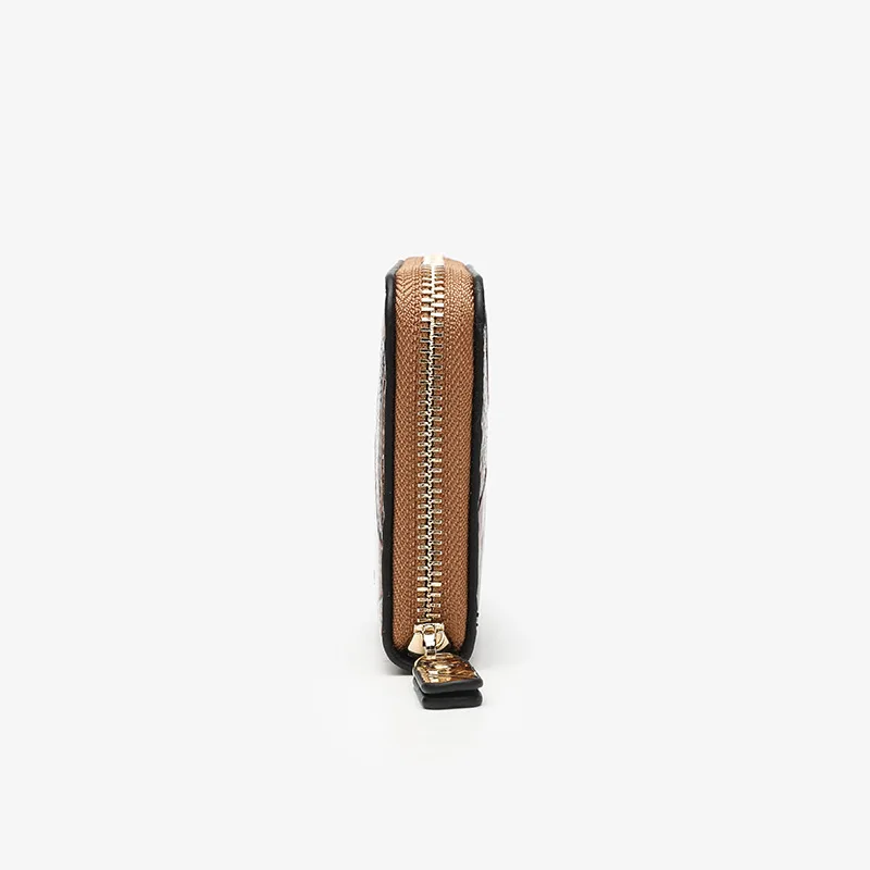 Western Carved Embossed PU Leather Long Women Wallet Large Capacity Multi-cards Phone Bag Cluth for Ladies