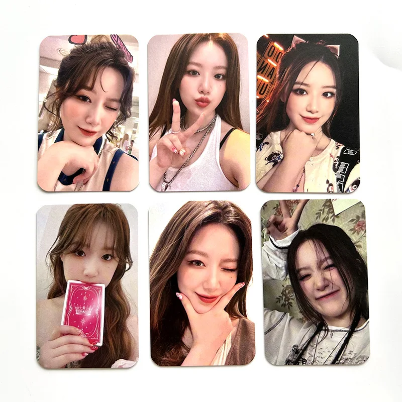 6Pcs/Set Kpop Gidle New Album I Feel Photocards High Quality Lomo Card HD Double Side Print Photo Cards Fans Collection Gift