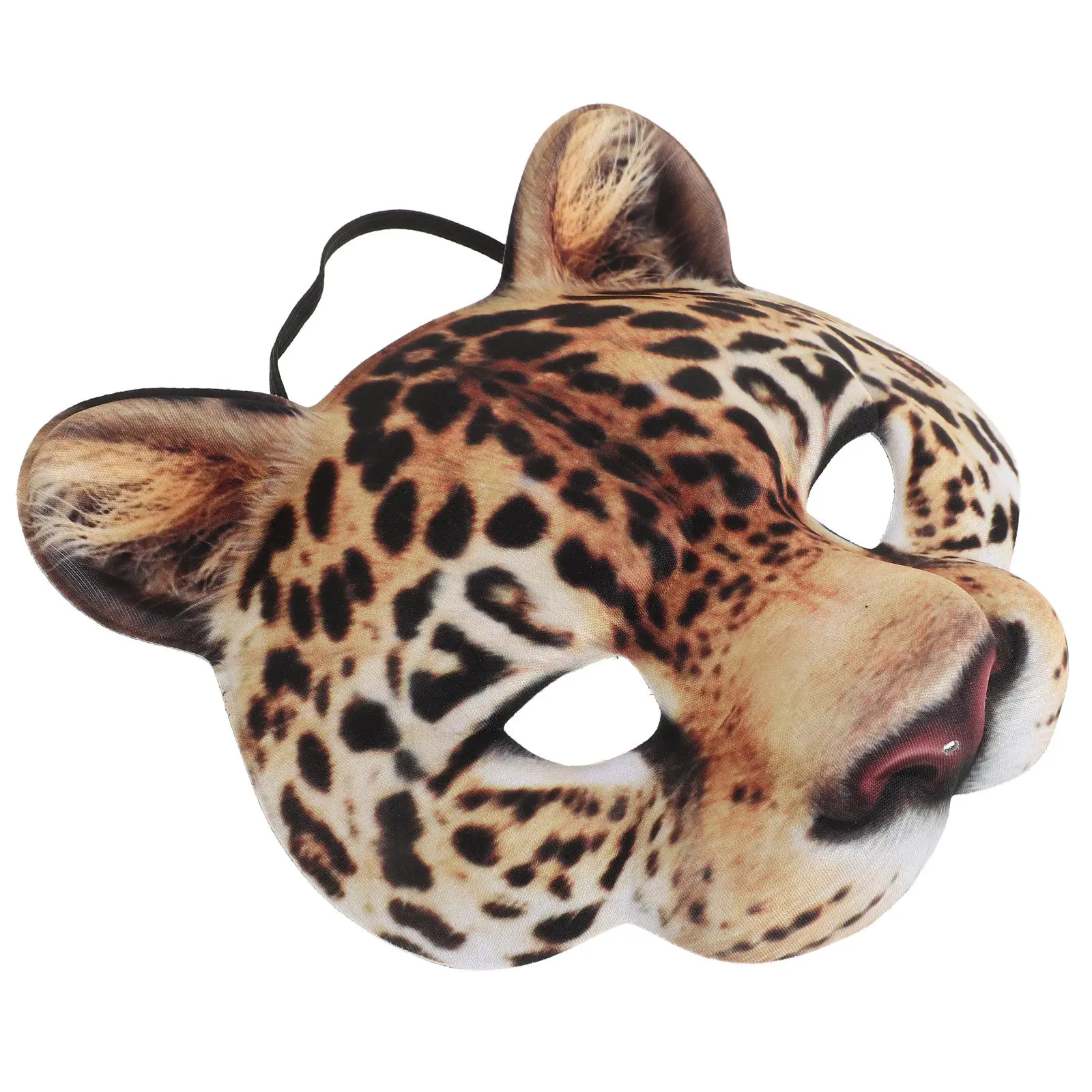 

1Pcs Leopard Mask Creative Animal Design Reusable Eva Material Halloween Party Role-Play Cosplay Performance Mask Photo Prop