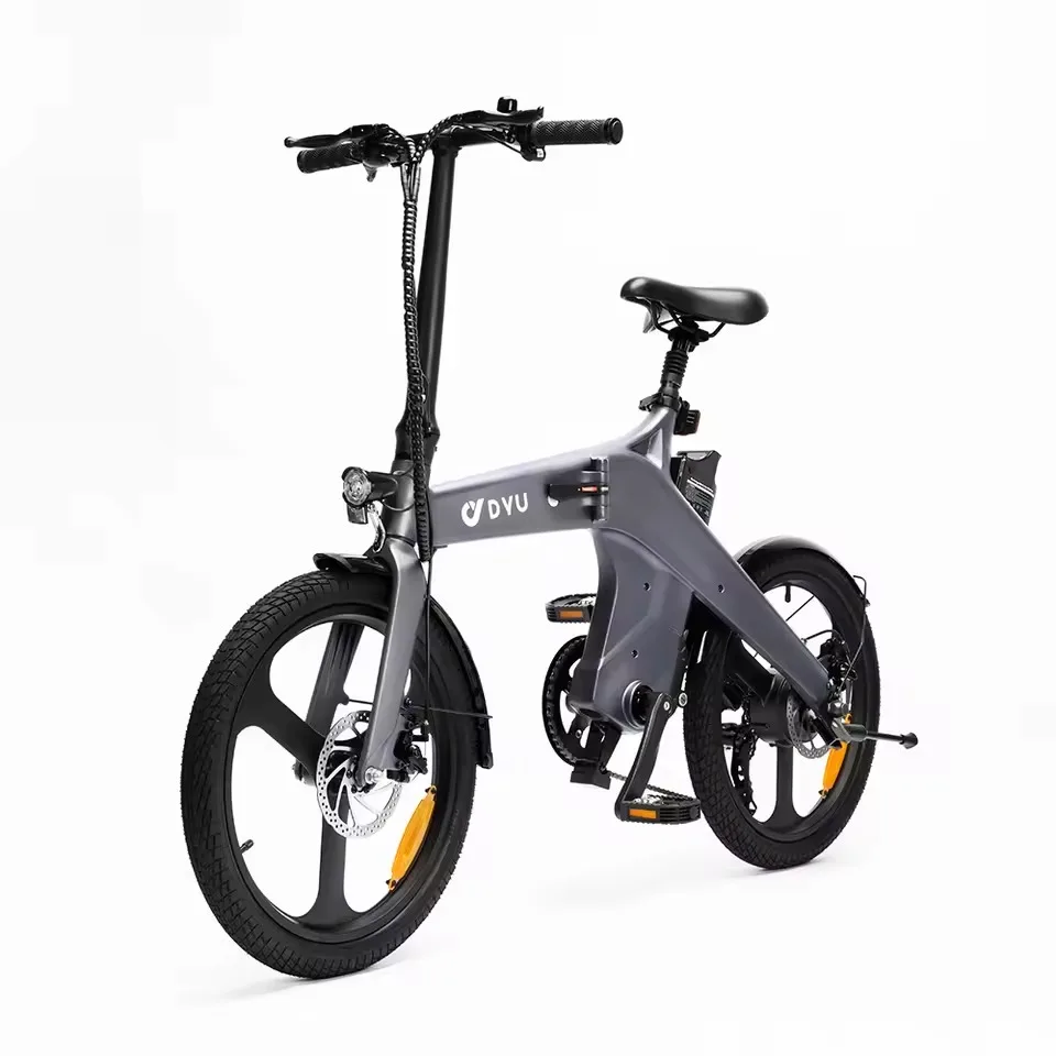 DYU T1 Opvouwbare E-bike 250W borstelloze motor 36V10Ah verwijderbare batterij 20×2.125 band Aluminium frame 45-55KM bereik E-bike voor volwassenen in de stad