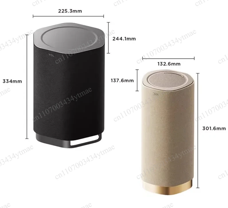 Vertical Cylindrical Wireless Speaker 130W Super Subwoofer Bluetooth Home Audio for TV Surround Sound