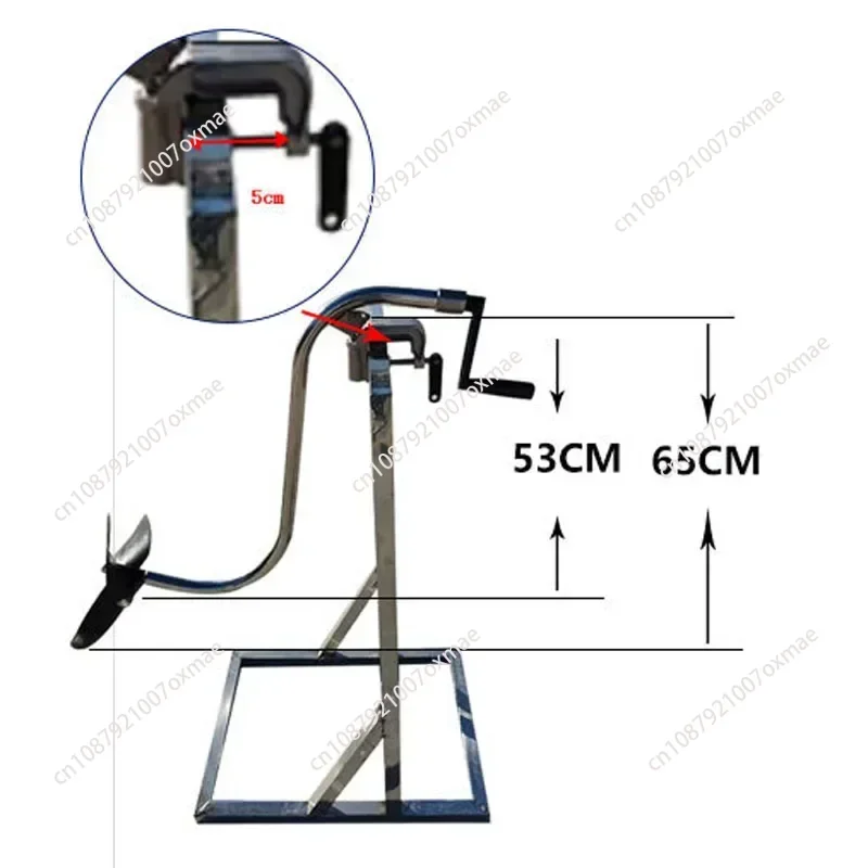 

The new type of hand-push oar boat inflatable boat oarsman manual propeller mute energy-saving rubber flashlight outboard