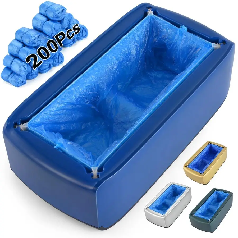 

Covers Machine Automatic Shoe Cover Dispenser with 200pcs Disposable Plastic Shoe Cover for Home, Office, Supermarket, Factory,