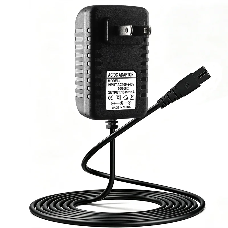 10V 1A Charger Adapter for Hitachi Magic Wand HV-270 Rechargeable Massager Replacement Charging Power Supply Cord 2m