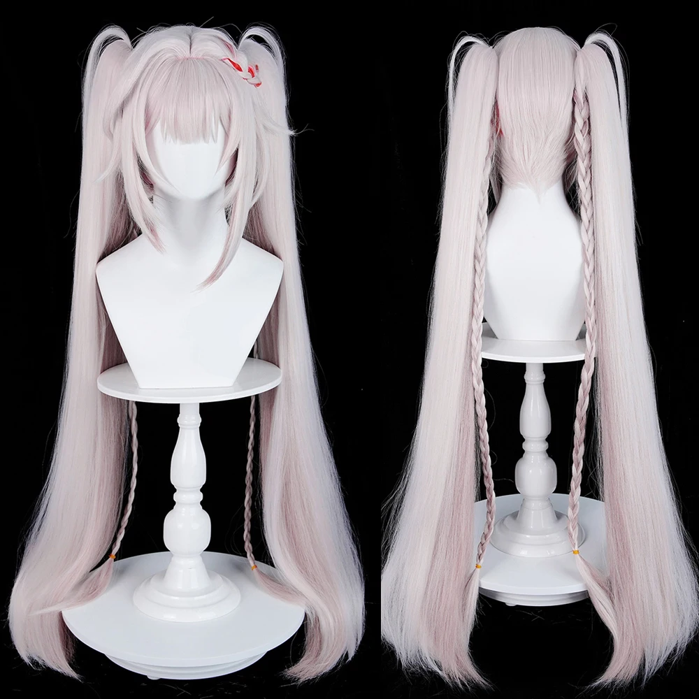 L-email Wig Game Honkai Star Rail Sparkle Cosplay Wig 100cm Long Heat Resistant Synthetic Hair Wig with Halloween Anime+Wig Cap