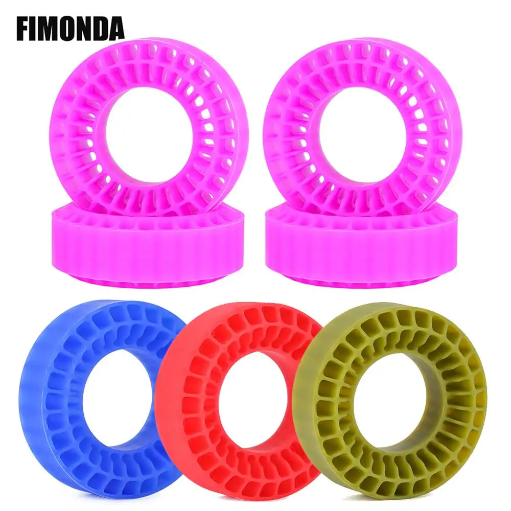 1.0 \'\'pneumatici in gomma siliconica lnsert Foam Fit 55*20mm per 1/18 1/24 Rc Crawler Car TRX4M SCX24 Fcx24 Ax24 Enduro24 parte di aggiornamento