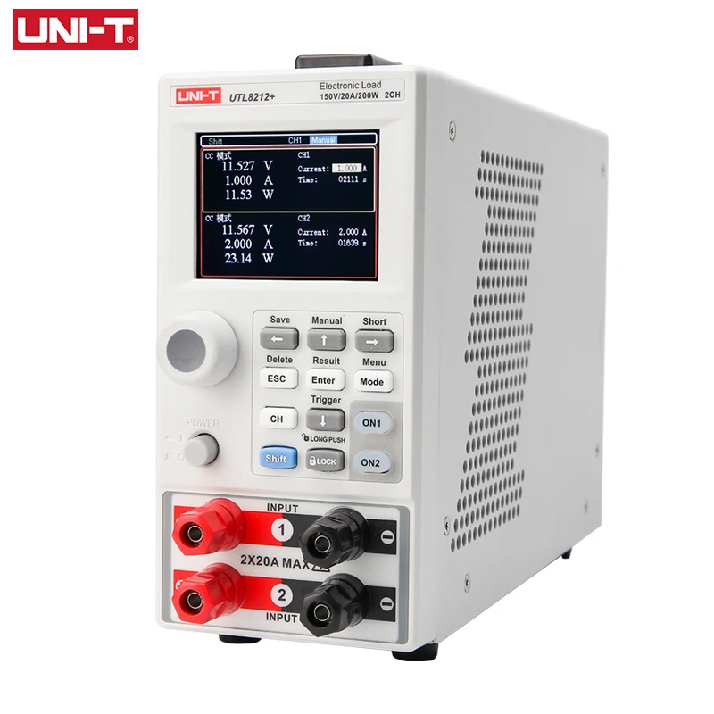 UNI-T Electronic Load UTL8211+ UTL8212+ 150V 20A 400W Programmable Digital DC Load Battery Tester Load Meter Power Supply Test