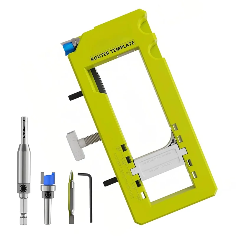 

Шаблон фрезера для дверных петель YLS для Fordoors длиной 3 дюйма до 5 дюймов и толщиной 1/4 дюйма или 7/8 дюйма