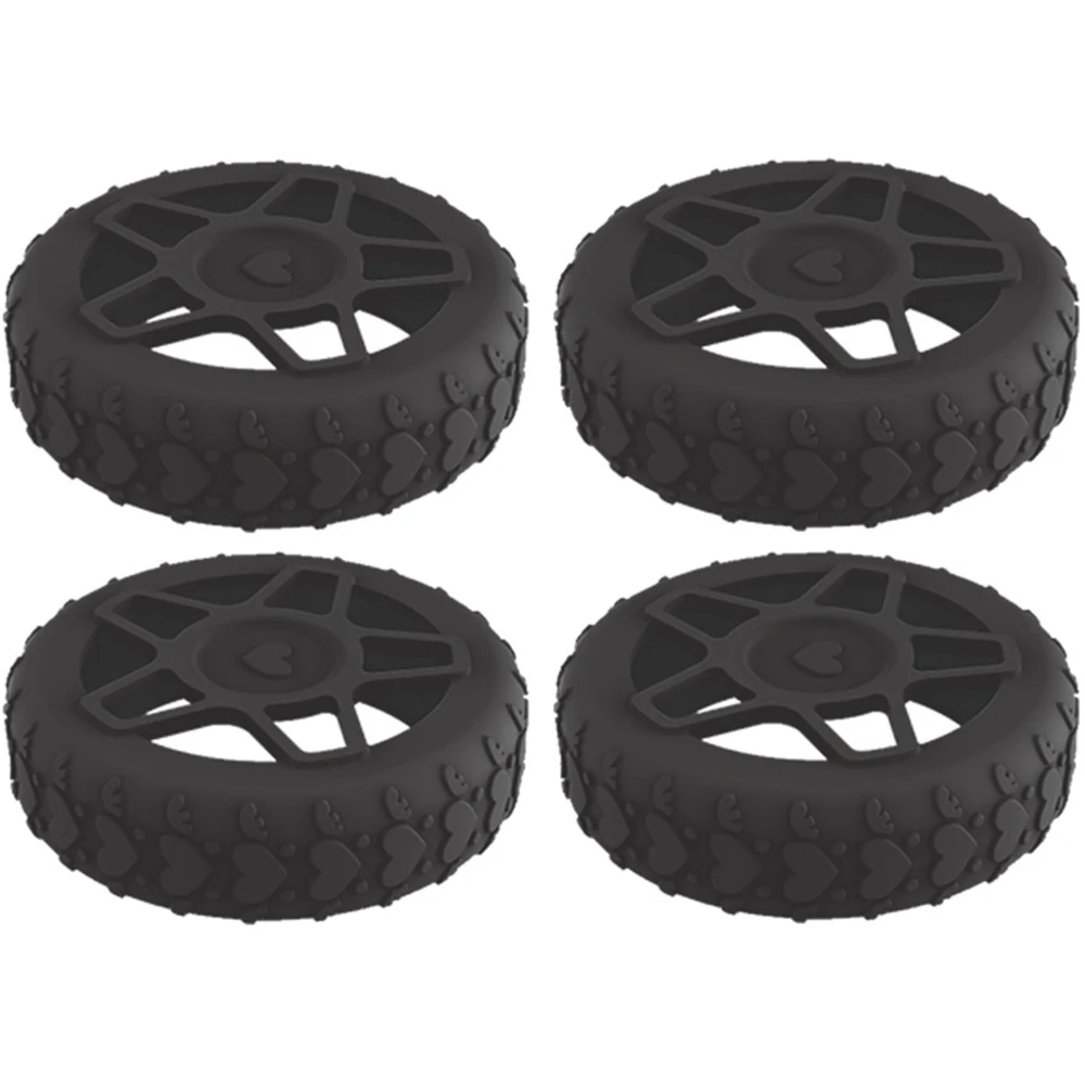 4PC Silicone Suitcase Wheel Protection Case With Silent Shock-Proof Travel Luggage Caster Reduce Noise Trolley Box Casters Cover