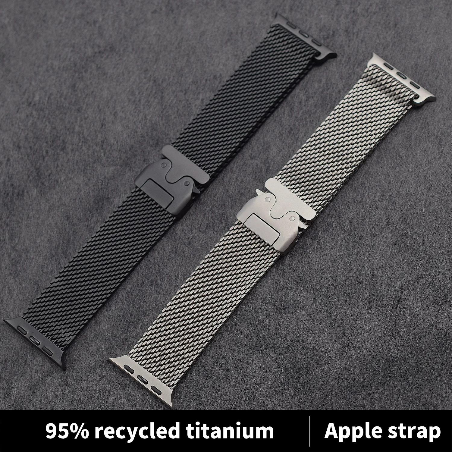 2024 New Titanium Milanese Loop  Natural Band For Apple Watch10 9 8 7 6 Se 5 Iwatch Ultra 2 Strap 49mm 46mm 45mm 44mm