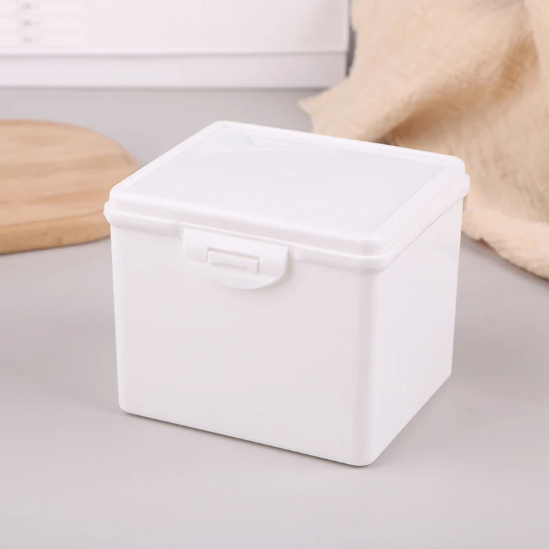 1 Pcs Pure White Flip Lid Storage Box Dust Box Pony Paulie Small Card Photo Desktop Storage And Organisation Box Multifunction