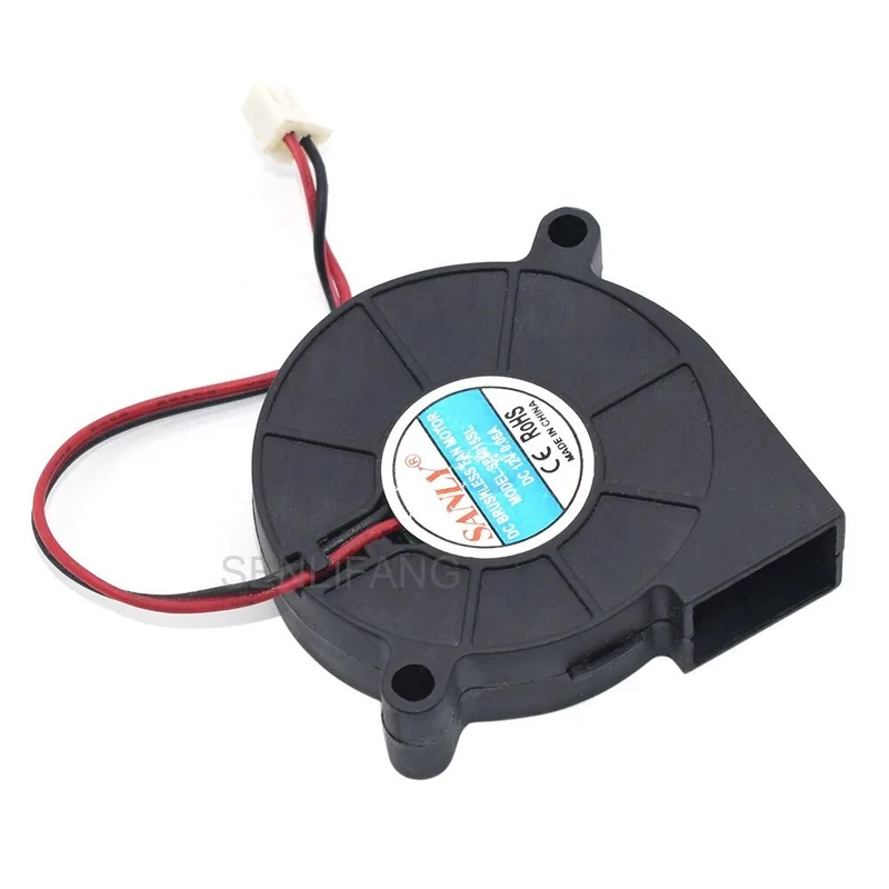 

L+ For SANLY SF5015SL 50x50x15mm 2-Wire 12V 0.06A 0.72W Industrial Blower Fan