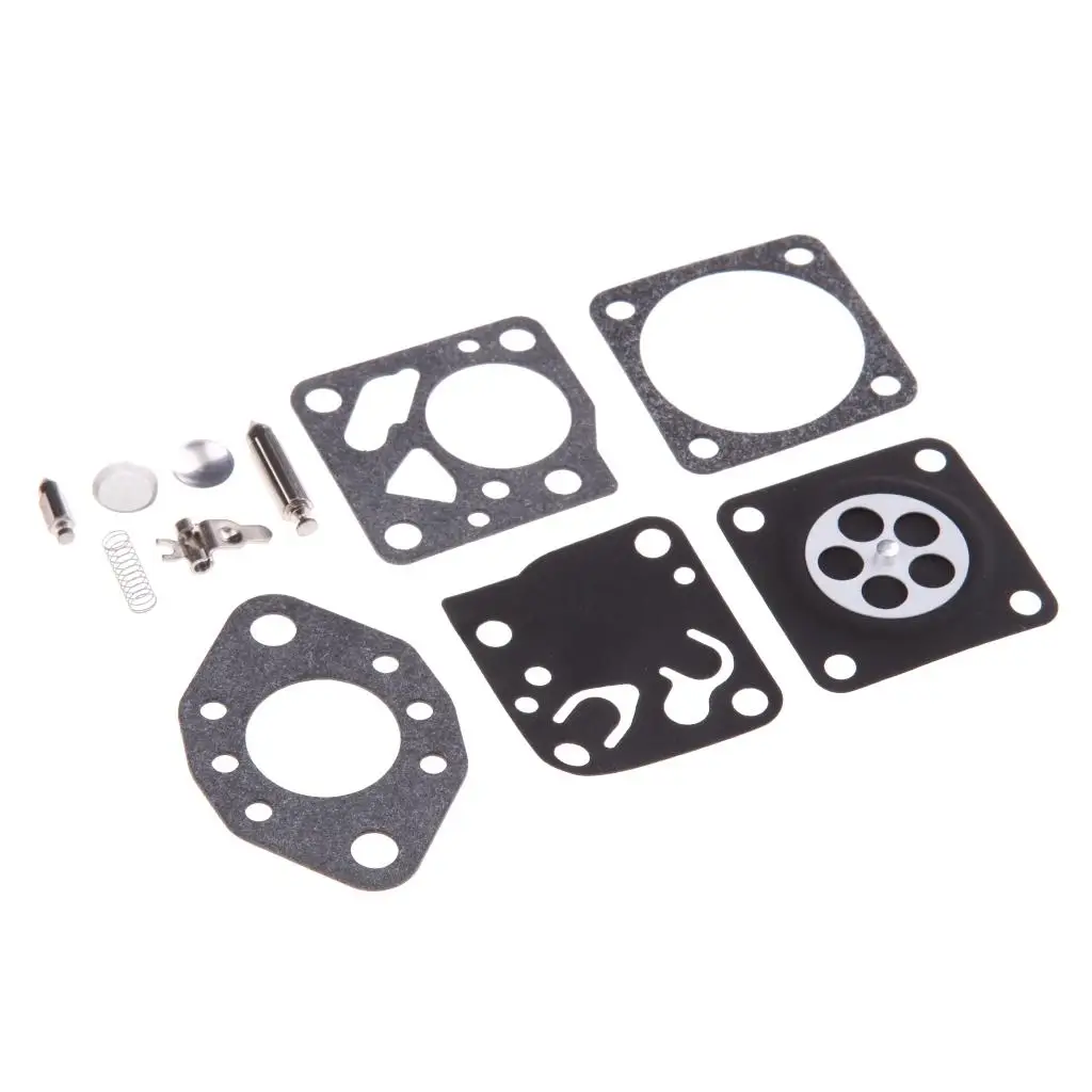Carburetor Gasket Set Durable Metal Rebuild Kit for Chainsaw HU Model HU-74 HU-51A Engine Maintenance Parts