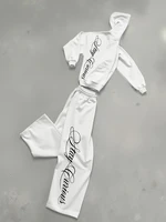 Conjunto Casual Estampado para Hombre, Sudadera con Capucha y Pantalones Joggers Estampados, Cintura Elástica, Cordón Ajustable, Corte Regular, Pantalones Joggers Casuales