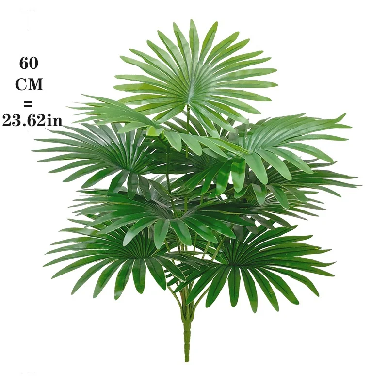 Big Size Artificial Palm Tree Plants Green Leaf Simulated Bonsai Potted Decoration Floor Home Garden Office Patry Decor Ornament