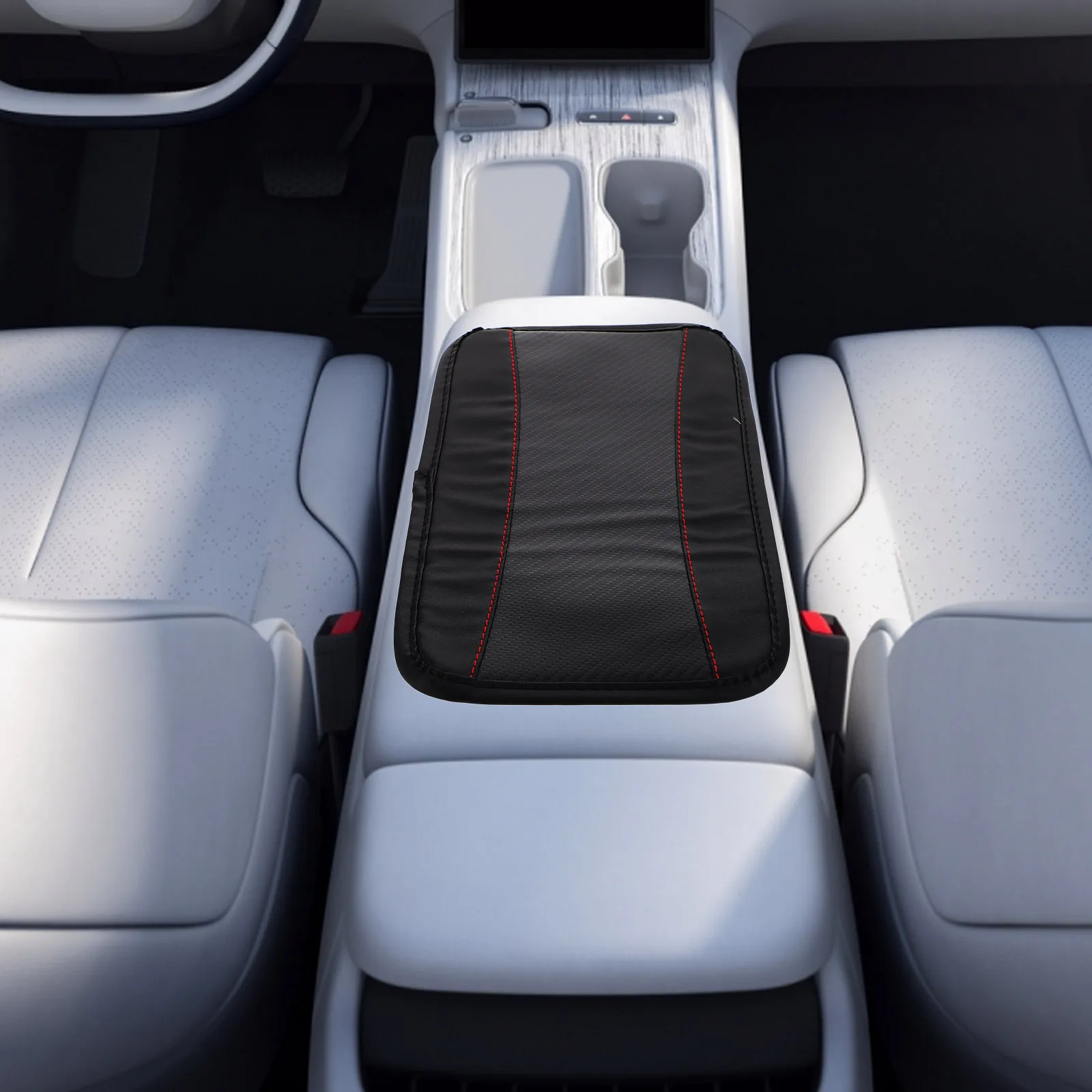 

Armrest Mat Cover Car H Rest Cover Replacement Pu Center Console AntiSlip Car Interior Protection