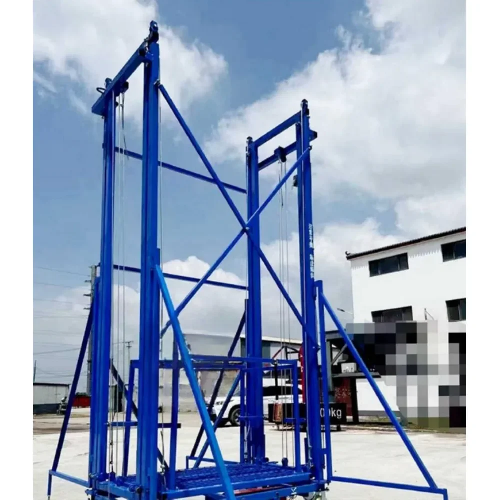 Folding Electric Scaffolding Lifting Platform Home Construction Portable