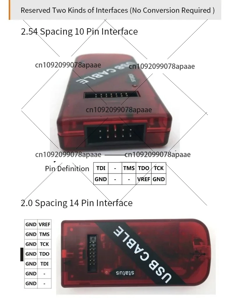 2025 AL321: Cable de plataforma USB Blaster para descarga de programas