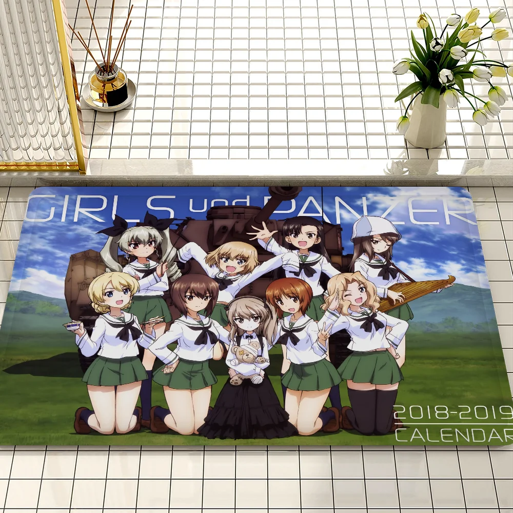 Japanese Anime GIRLS Und PANZER DIY Sticky Poster Vintage Room Bar Cafe Decor Home Decor