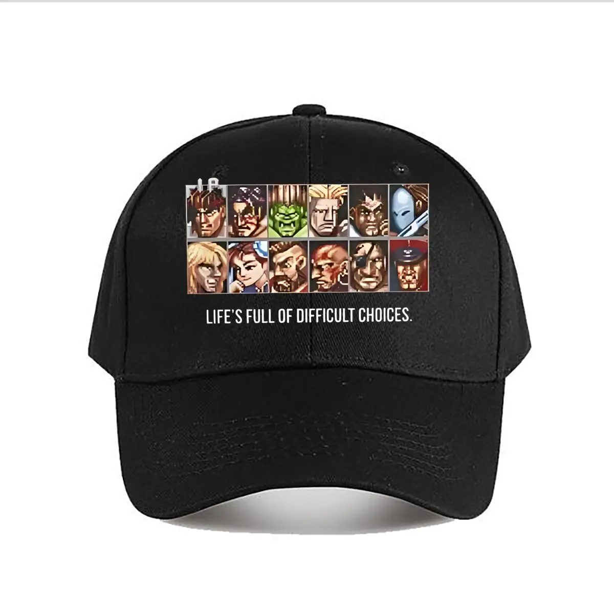 Life Full Of Difficult Choices Faces Baseball Cap Fashion Men Sunhat Women's Outdoor Sports