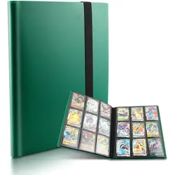 Collectible Card Binder Album 360 Card Holder 9 Pockets Trading Card Binder Album Large-capacity Card Binder Notebook for Birthd