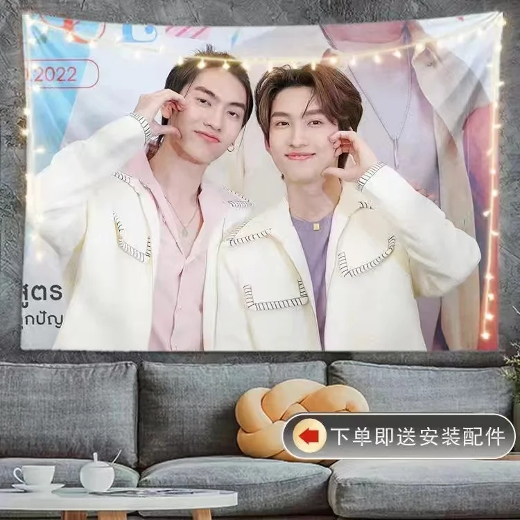 Bossnoeul CP HD Posters Hanging Cloth Thai TV Love In The Air Drama Stills Photos Picture Tapestry Home Wall Decor Background