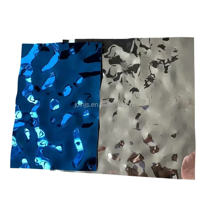 Производство декоративной пластины из нержавеющей стали 201, цветной лист из нержавеющей стали 304 316, рябь воды для украшения потолка