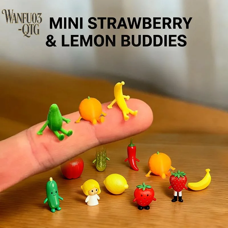 10/30PCS Vibrant Color Mini Tiny Figurines Safe Non Toxic Ornaments For Kids Party Favors Micro Landscape Desktop Decoration