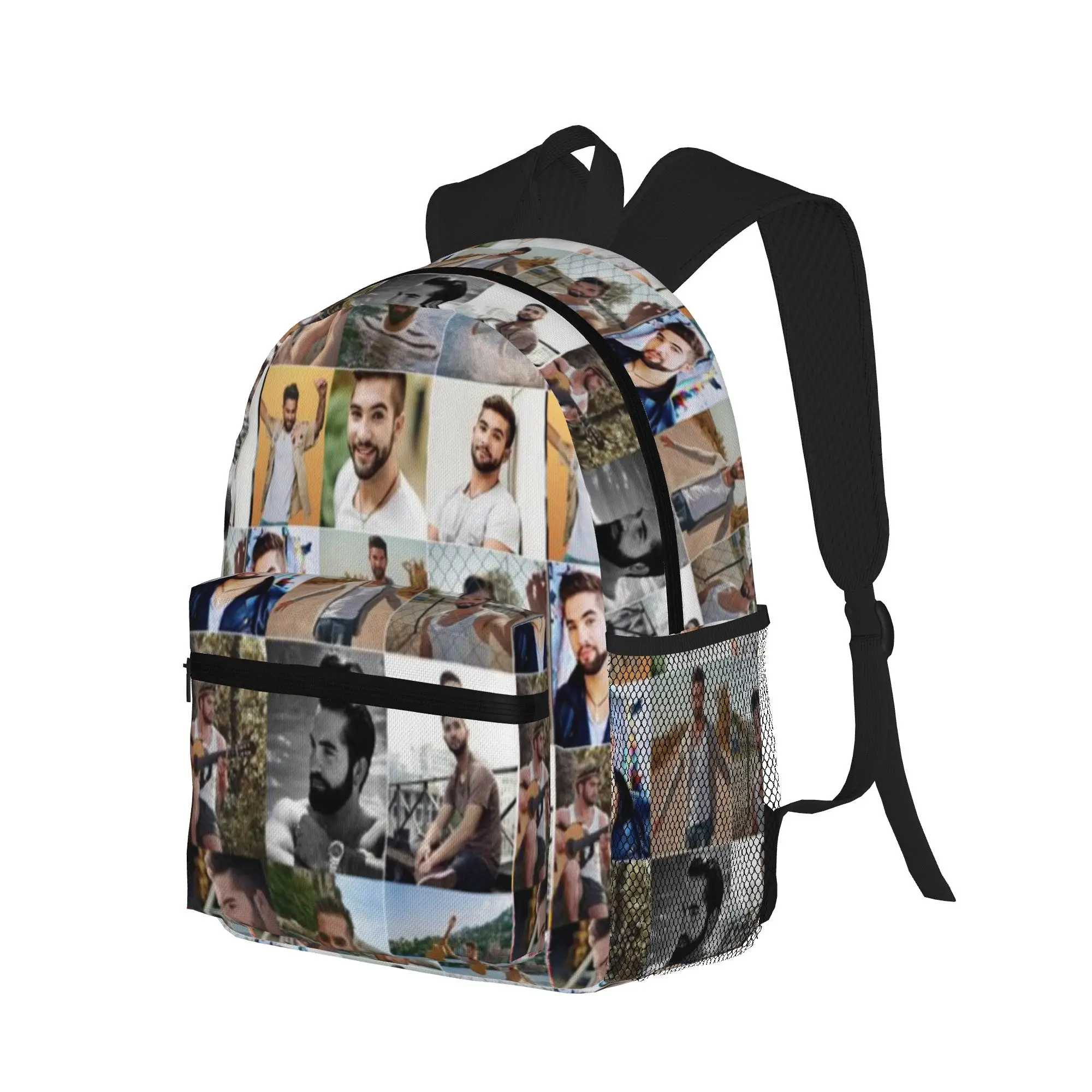 Kendji Girac Photo Collage  Casual Backpack for Students and Adults Bag