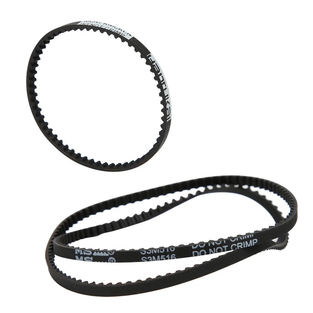 1 Set 177T Rear and 516T Front Belt Spare Parts for Sakura XI XIS RC Car AccessoriesBlack