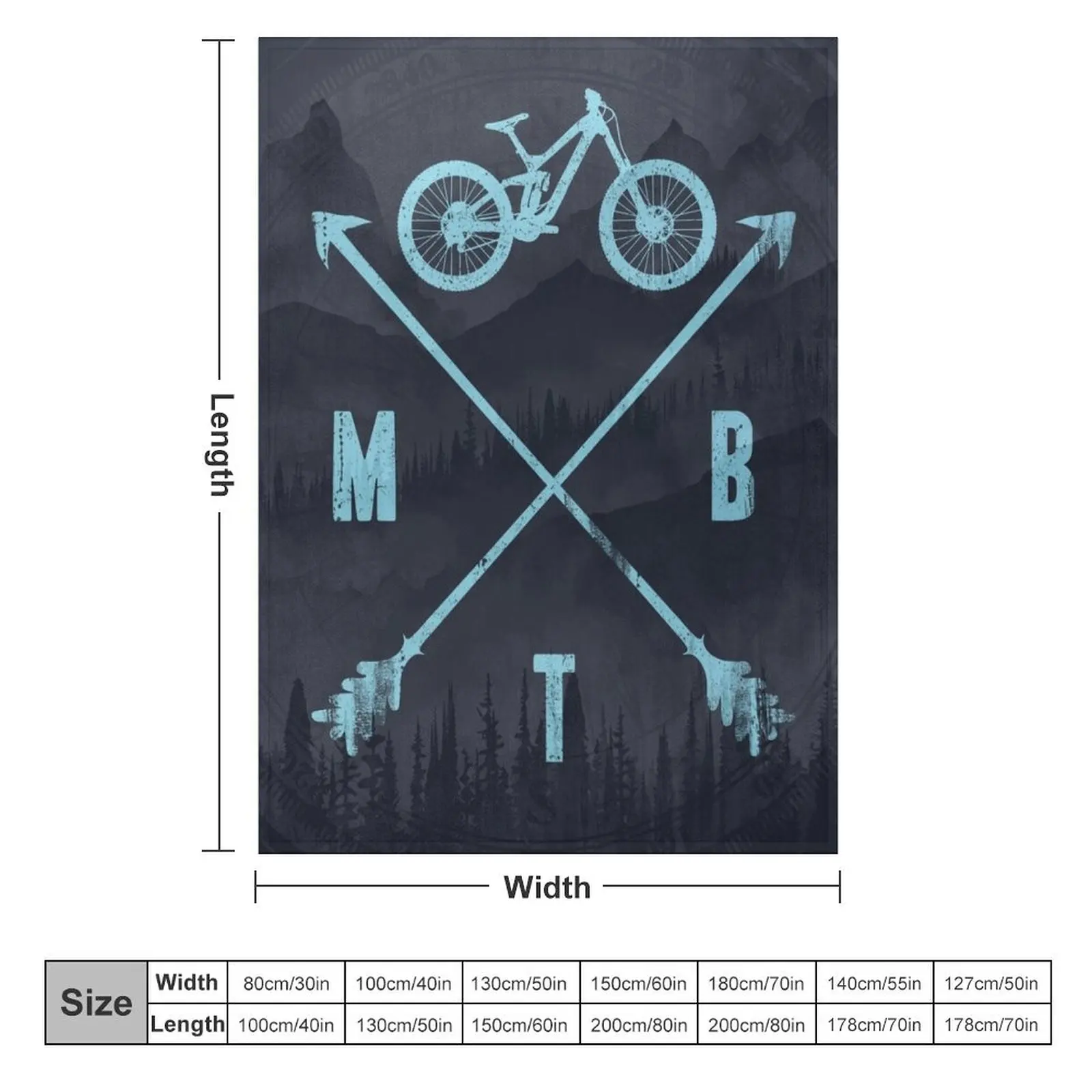 Downhill MTB Throw Blanket christmas gifts Decorative Sofa Camping sofa bed Blankets