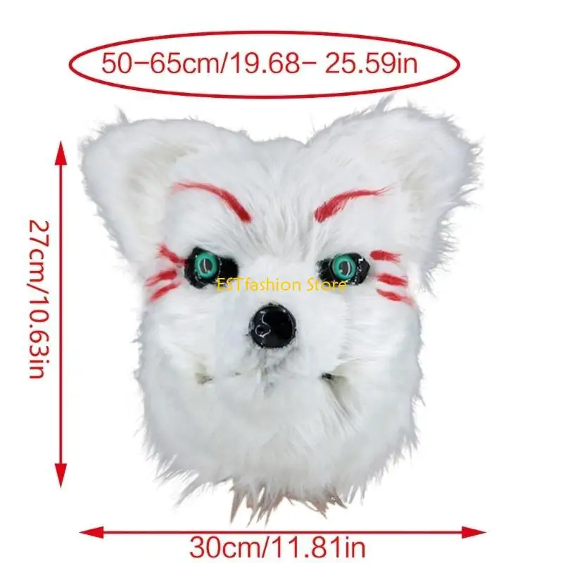 Masque loup-garou Y5GC, masque effrayant en Latex, tête complète, déguisement pour Halloween, carnaval, fête mascarade