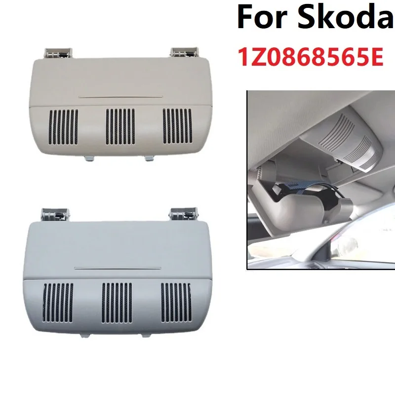 Car Sunglasses Eyeglass Roof Storage Box Compartment 1Z0868565E For Skoda Octavia A5 2004-2012  Fabia Roomster Auto