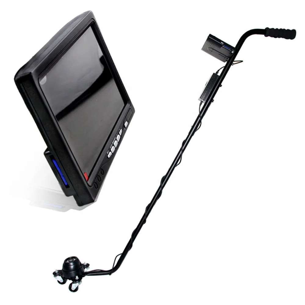 

Telescoping Handle Undercarriage Under Car Inspection Mirror Detector Vehicle Security Search Mirrors With Wheels and Led Light