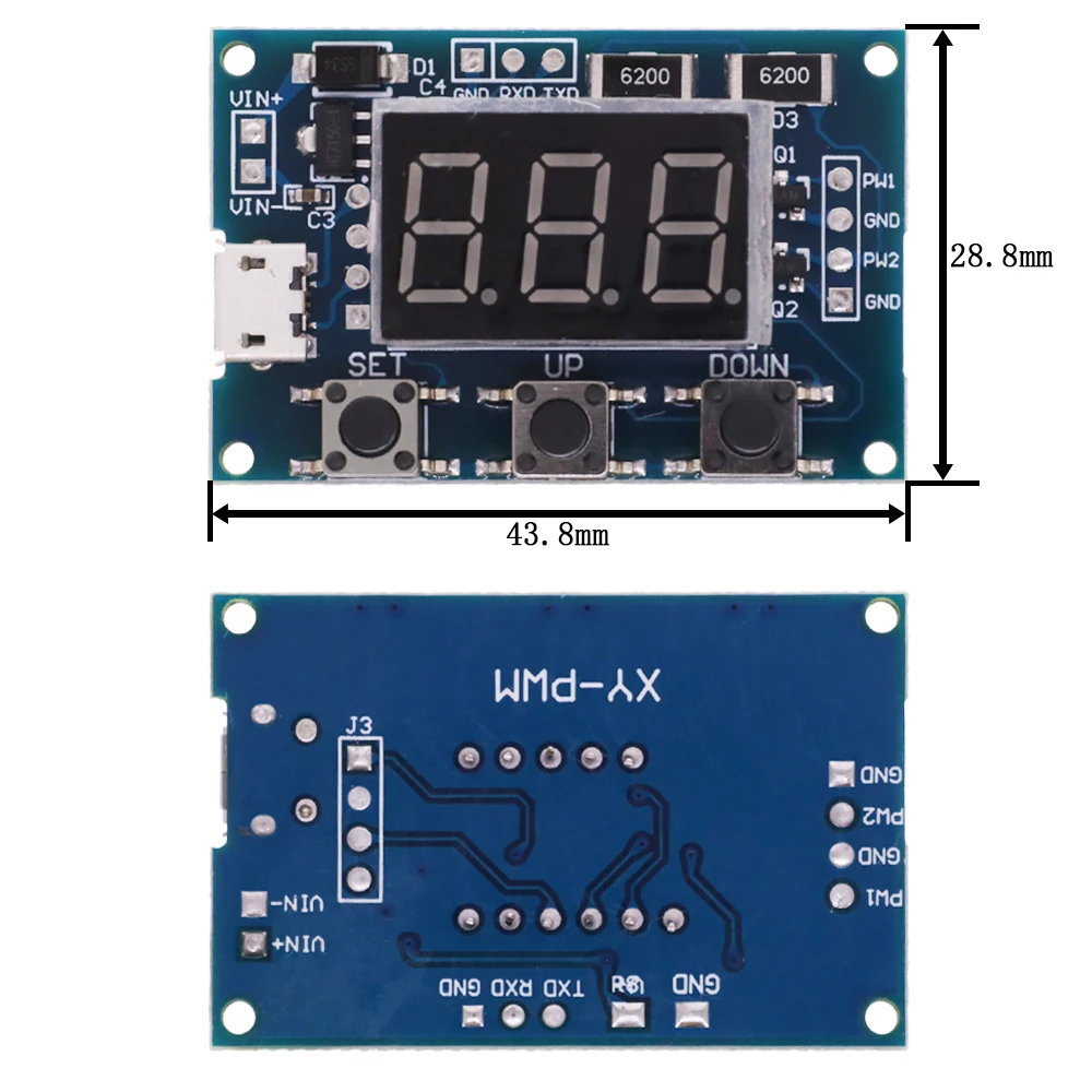 Dual Mode Signal Generator PWM Pulse Frequency Duty Cycle Adjustable Module LCD Display 1Hz-150Khz 3.3V-30V PWM Board Module