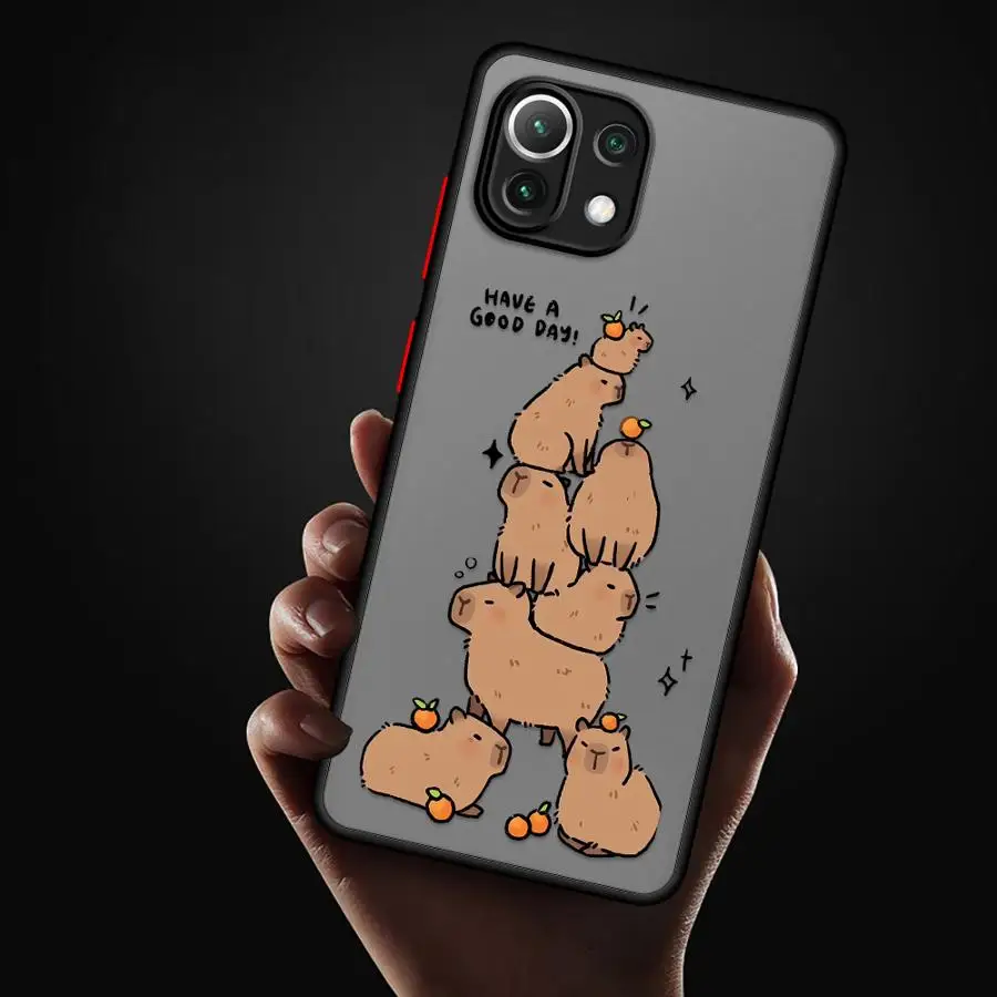 حافظة لهاتف Xiaomi Mi 12T 11T 14 13 Pro 12x 10T 13 11 Lite غطاء خلفي لطيف كابيبارا مضحك