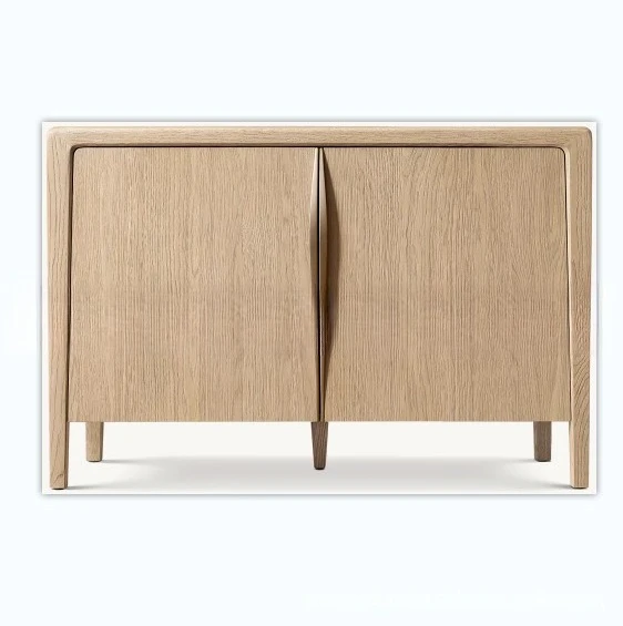 American solid wood, high-end luxury villa restaurant side cabinets, lockers, storage cabinets