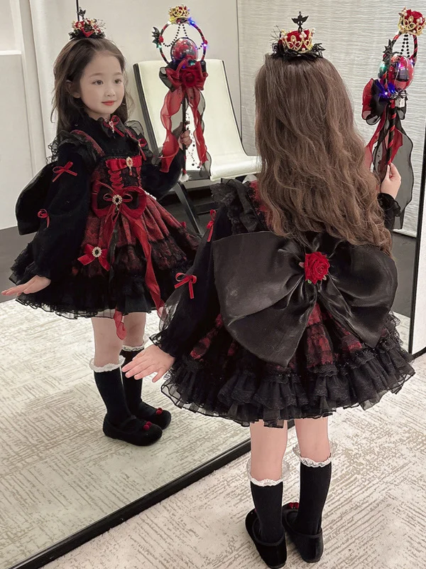 Halloween Kinderkostuum Nieuwe Sle Little Devil Cos k Lolita Dr Prestatiekleding Polyestervezel